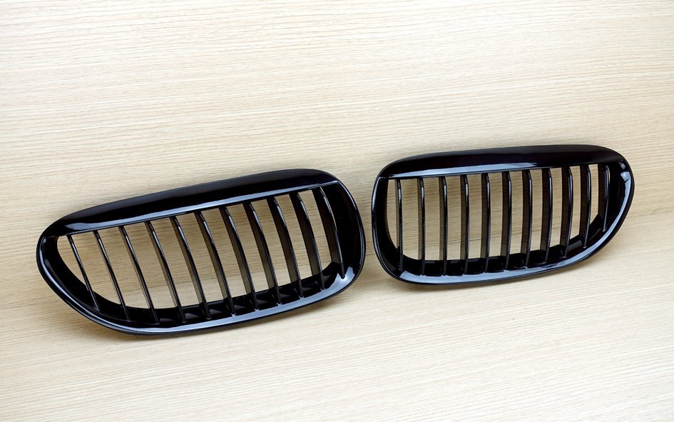 For BMW E63/E64 630 645 650 04-10 Front Kidney Grill Grille Gloss