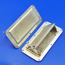 Vintage Car Small, sprung rectangular vent - 6" x 3" (PAIR) - Steel