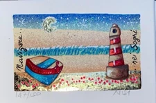 LEO NISI - "Navigating in Dreams" - Material Screen Print 10x15 cm