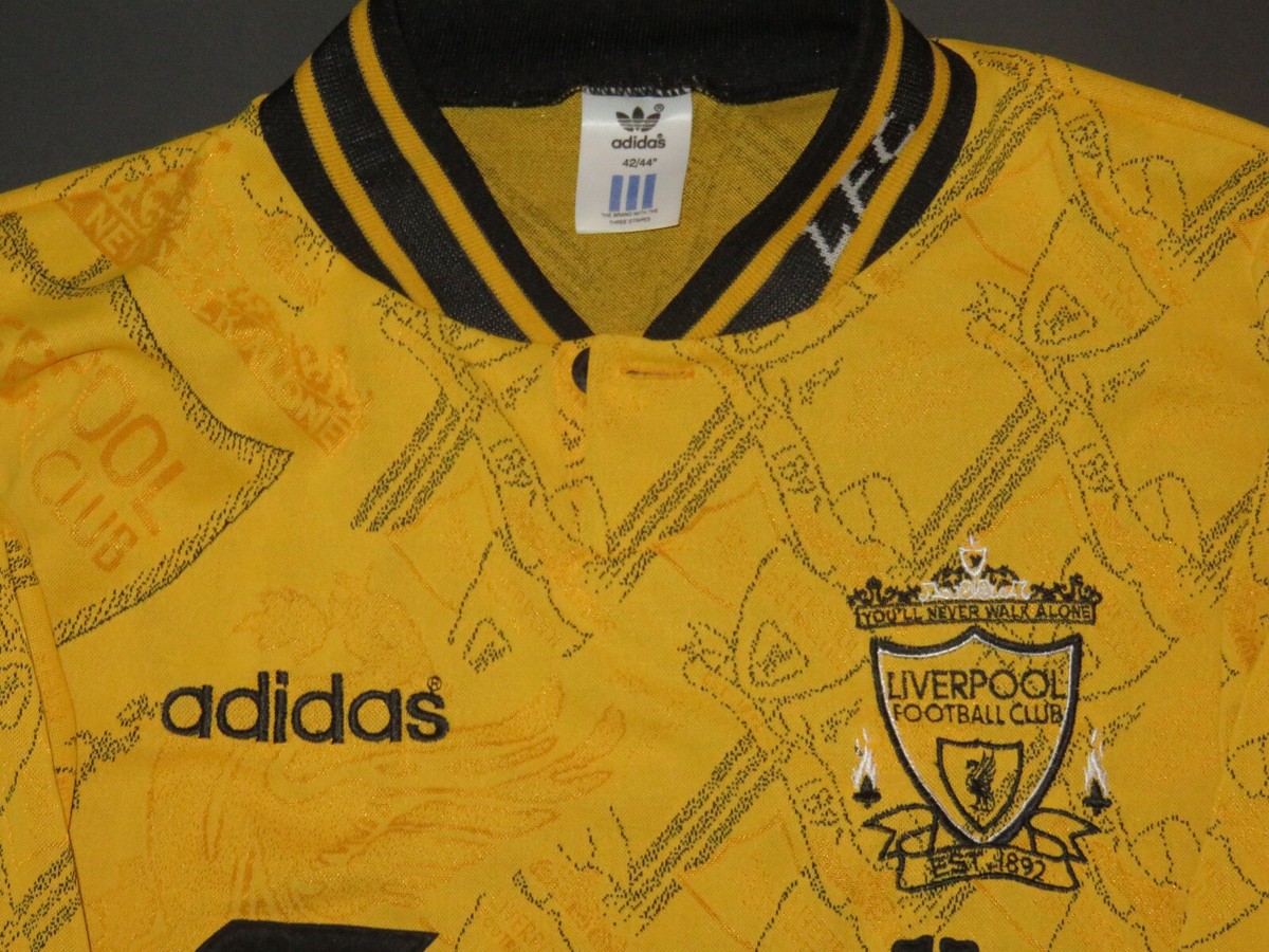adidas　1994〜1996 リバプール　アウェイ Liverpool 1994 - 1996 Third football Adidas shirt #15