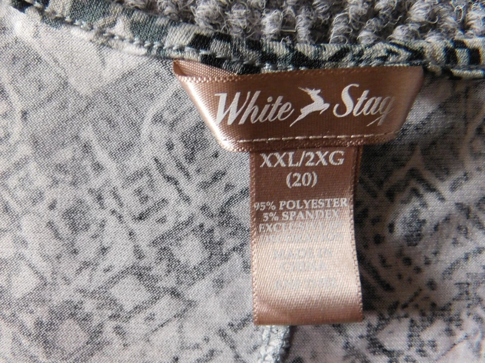 Blusa blanca ciervo mujer 2XL XXL verde pulóver elástico Foto 4 de 4