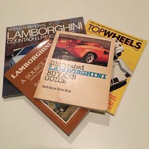 Lot of 4 Vintage Lamborghini Books Magazines Buyer's Guide | eBay