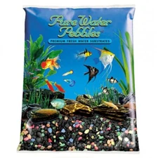 Pure Water Pebbles Aquarium Gravel - Black Beauty Pebble Mix (5 lbs (3.1-6.3mm)