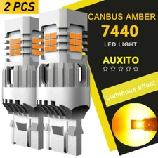 AUXITO Pair Amber T20 7440 LED Turn Signal Light Bulbs Canbus Super Bright W21W
