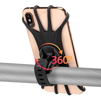ROCKBROS Fahrrad Handy Halterung 360 Handyhalterung Gummi Verstellbar  Universal | eBay.de