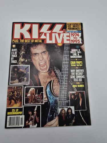 Vintage October 1993 Movie Mirror KISS Live Volume 38 No. 2 Preowned