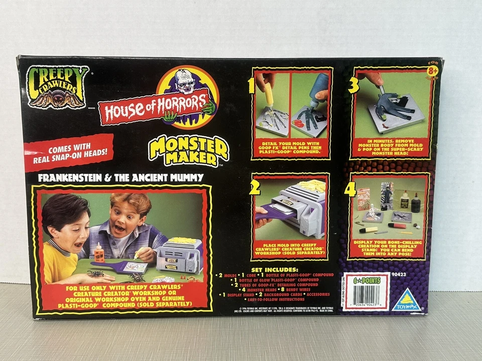 Creepy Crawlers House Of Horrors Monster Maker Frankenstein Mummy - Image 3 of 4