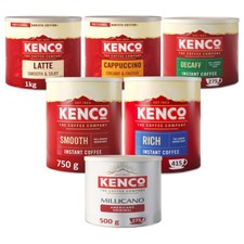 Kenco Instant Coffee Tins - Full range - Smooth, Rich, Cappuccino, Latte