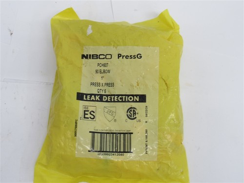 Nibco PCH607 , PressG , 1" P x P Wrot Copper 90Β° Elbow (PK 5)