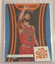 2019-20 Panini Hoops We Got Next Coby White Rookie Blue Parallel Card - Bulls