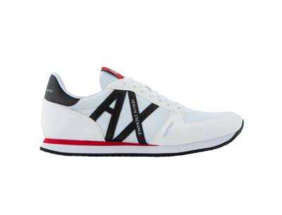 ARMANI EXCHANGE MENS TENNIS SHOE WHIITE,BLACK,RED/ XUX017 K488 | eBay