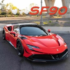 1:32 Ferrari SF90 Stradale Die-cast Metal Model Car Toy Sound Light Kids Gift