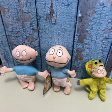 Applause RUGRATS Tommy Pickles Plush Nickelodeon 1998 Doll Mini 5" Lot Of 3