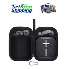 Stylish Black EVA Case for Ultimate Ears WONDERBOOM 4/3 with Accessory Storage