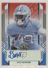 2021 Leaf Metal Draft Red White & Blue Rainbow 7/10 Dazz Newsome Auto 0c6