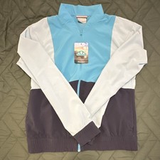 Columbia Hike Full Zip Women s Colorblock Windbreaker Jacket Blue/Navy - Size S