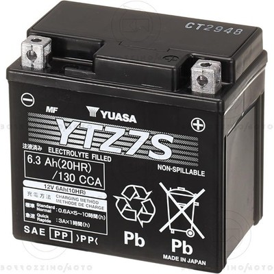 YUASA YTZ7S AKKU 12V-6AH VERSIEGELT YAMAHA WR 450 F 2003-2020