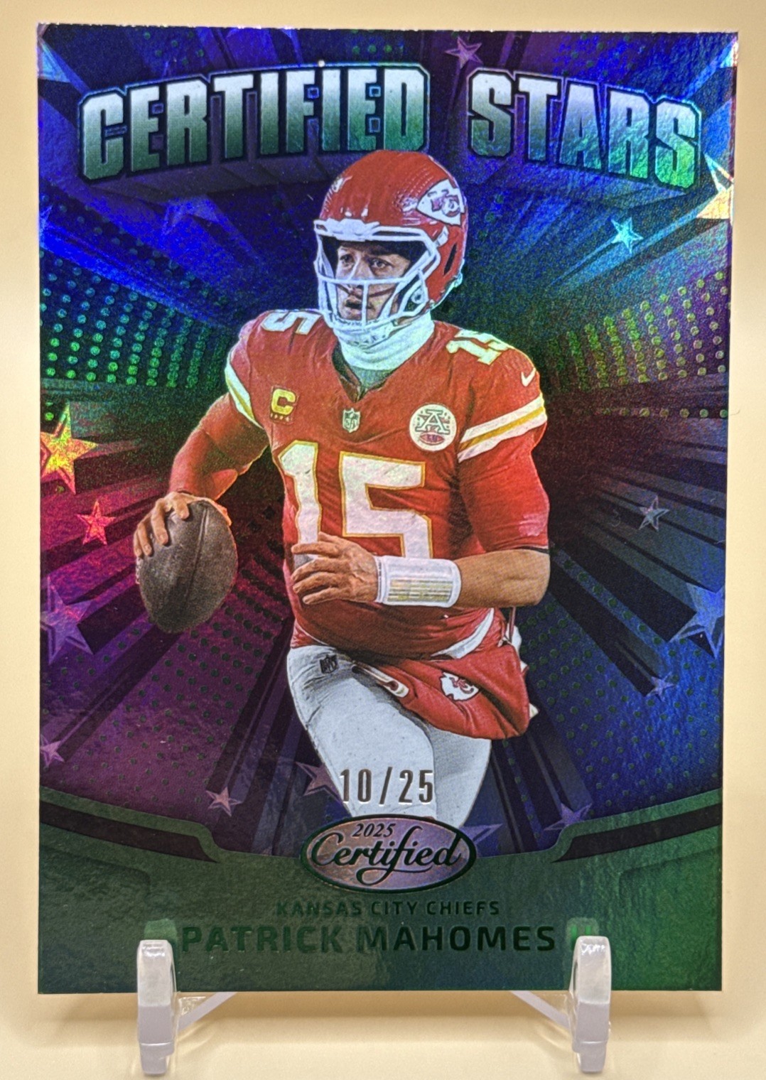 2025 Certified Stars Patrick Mahomes II #CST-PMS Green /25 🚨