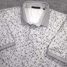 Greyson Polo Shirt Mens XL Multi Geometric Floral Print Longboat Key Club Golf