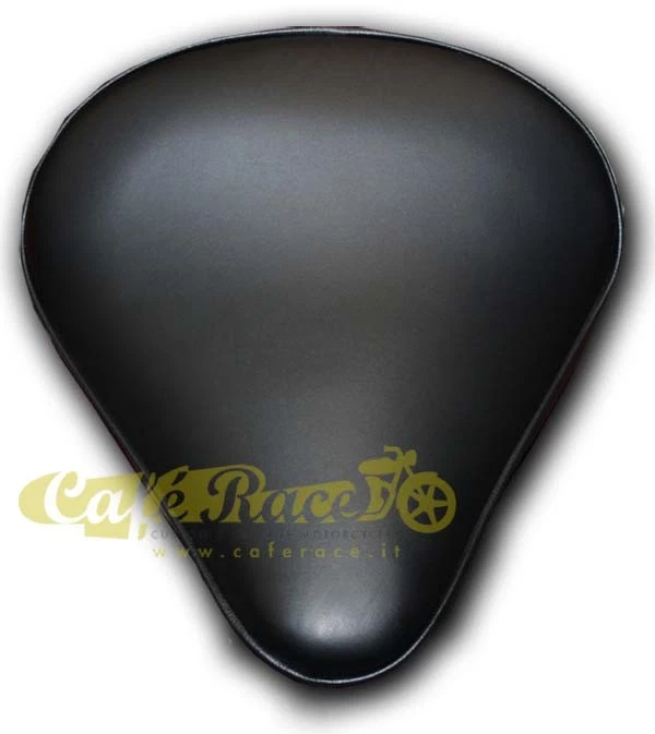 Single Black Motorcycle Seat Large Universal 30x34cm for Bobber Projects - Image 3 of 3