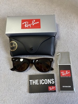 Gafas de Sol Ray-Ban Wayfarer RB2140 901 Tortoise Lentes Brown Nuevas