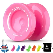 MAGICYOYO K2 Plus Crystal Responsive Yoyo for Kids, Pink Yo-yo for Beginners,