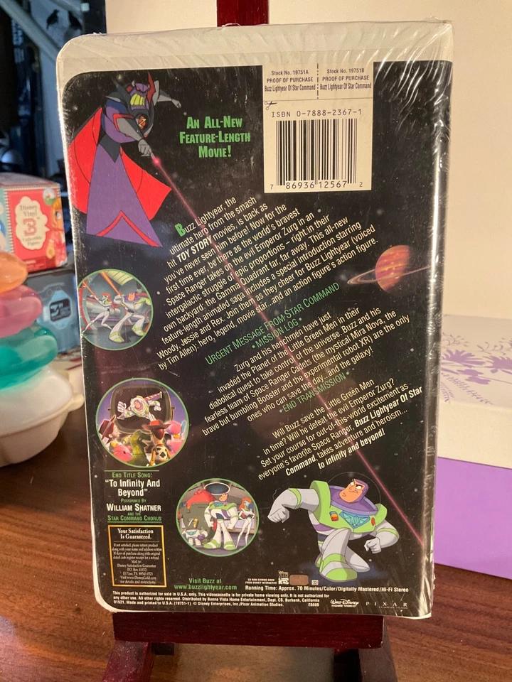 Buzz Lightyear of Star Command: The Adventure Begins (VHS, 2000) SEALED - Image 2 of 4