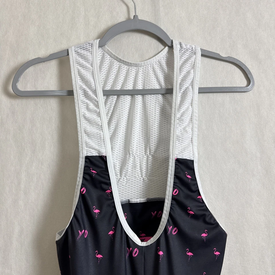 Zoot Vice Men’s Size Medium Pink Flamingo Print Cycling Bib Shorts - Image 3 of 4
