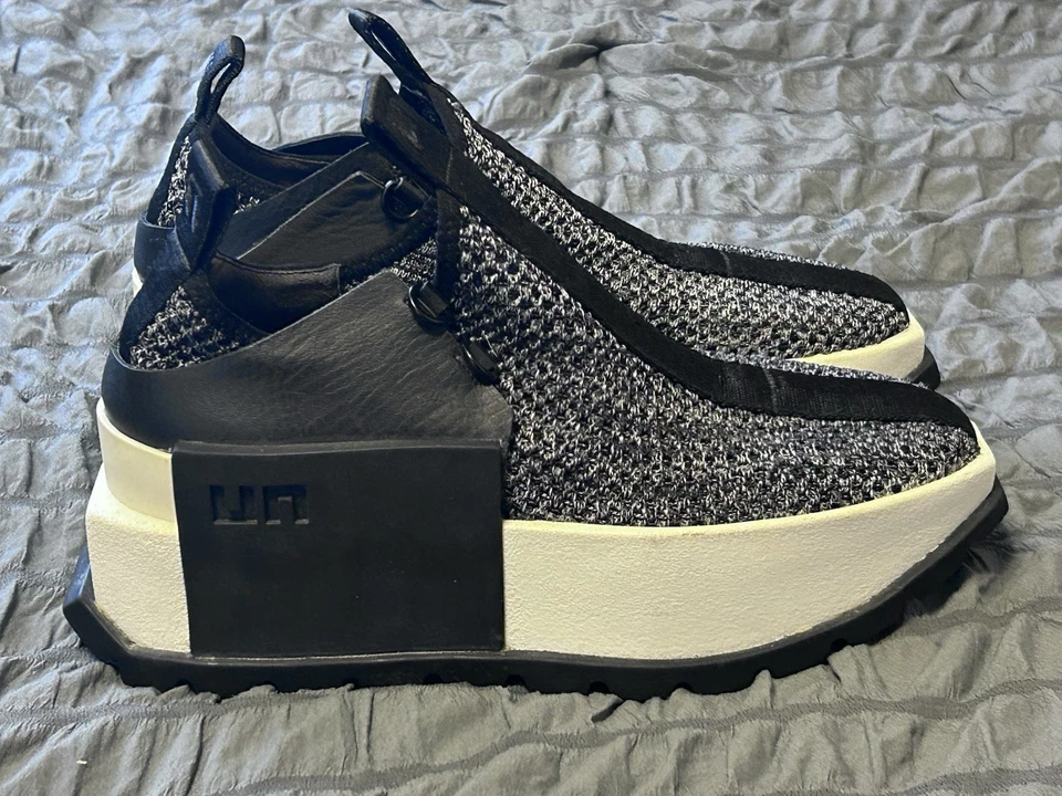 Zapatilla deportiva United Nude Roko Platform Designer negra blanca talla 39 8,5-9 defectos LEER Foto 3 de 4