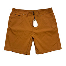 prAna Stretch Zion 5 Pocket Short Men's 38 Tawny UPF 50 Stretch NWT 2081551 New