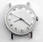 1972 TIMEX Mercury 16050 2472 Vintage Men's 32mm White Dial Watch PARTS REPAIR