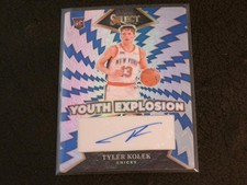 2024-25 Select Youth Explosion Silver Prizm TYLER KOLEK SP RC AUTO! KNICKS!