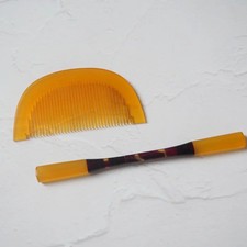 Antique Comb Hairpin Set Japanese Vintage 0091 Used 10cm 3.9in