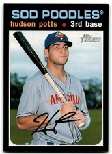 2020 Topps Heritage Minor League Hudson Potts Amarillo Sod Poodles #178