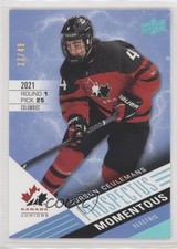 2021 Upper Deck Team Canada Juniors Electric Blue 27/49 Corson Ceulemans 1u6