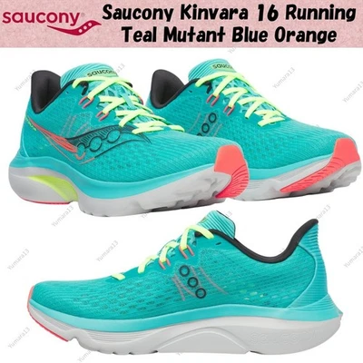 Saucony Kinvara 16 Running Teal Mutant Blue Orange Herren Gr.