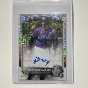 Alessander De La Cruz [HTA Choice] #CPA-AD 2025 Bowman Chrome Prospect Auto /150