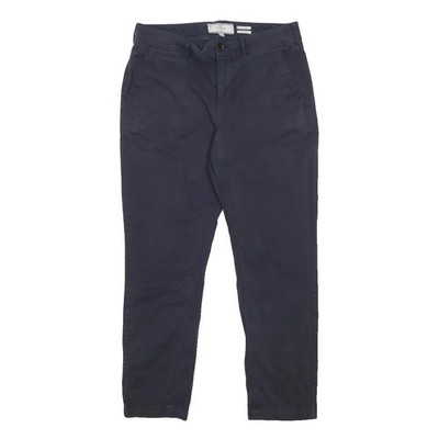 FAT FACE Damen Baumwollmischung Navy Slim Tapered Hose W30 L26 Freizeit Smart