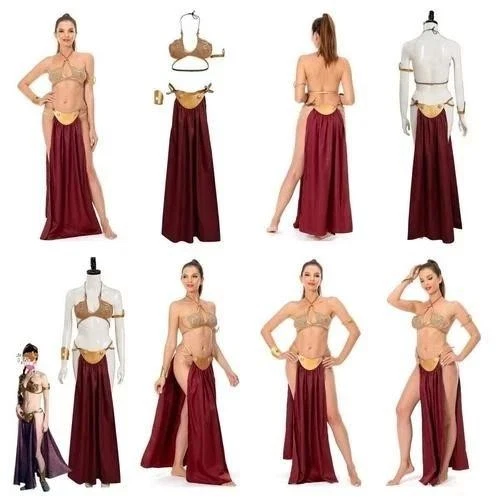 Princess Leia Slave Cosplay Costume Star Jedi Wars Leia Sexy Slave derss Outfits