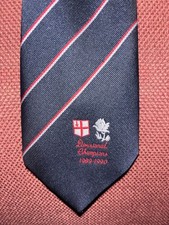 Vintage Rugby Divisional Champions 1989-1990 London vs North Tie Shield Rose