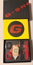 Rare G SHOCK DWE 5600R 9JR Revival Color Reproduction Bezel Band 3 Color Set Ye