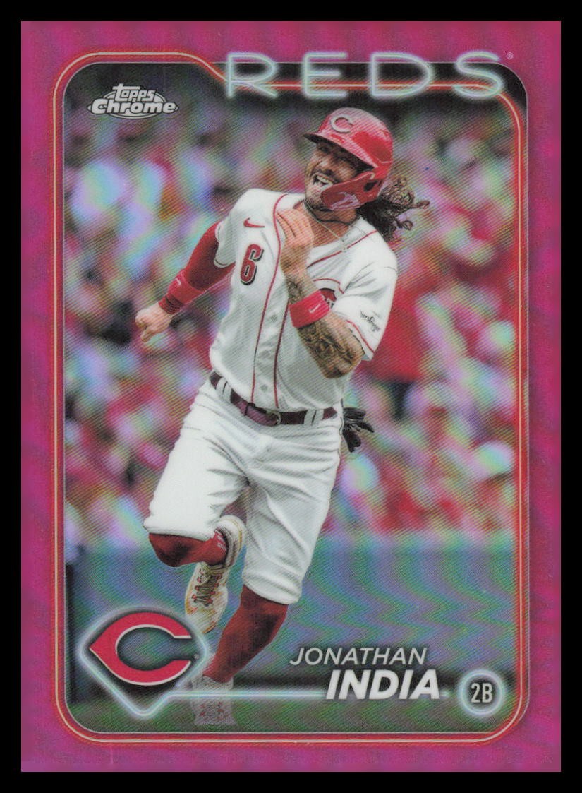 2024 Topps Chrome Pink Refractors #185 Jonathan India