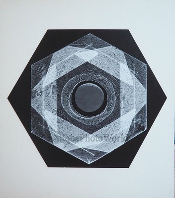 Abstract hexagon geometry vintage art photo by Claire Kofsky