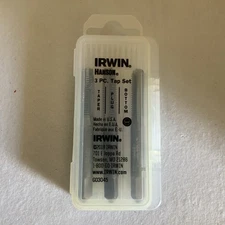 Irwin Hanson 3PC Tap Set 8MM-1.25MM (2734) Taper Plug & Bottom High Carbon Steel