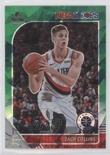 2019-20 Panini NBA Hoops Premium Stock Green Cracked Ice Prizm Zach Collins 8d2
