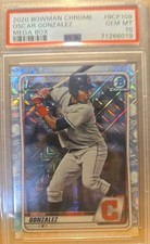2020 Bowman - Chrome Prospects Oscar Gonzalez #BCP-109 Mojo Refractor (RC)