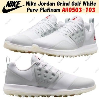 Nike Jordan Grind Golf White Pure Platinum AR0503-103 Men's Size