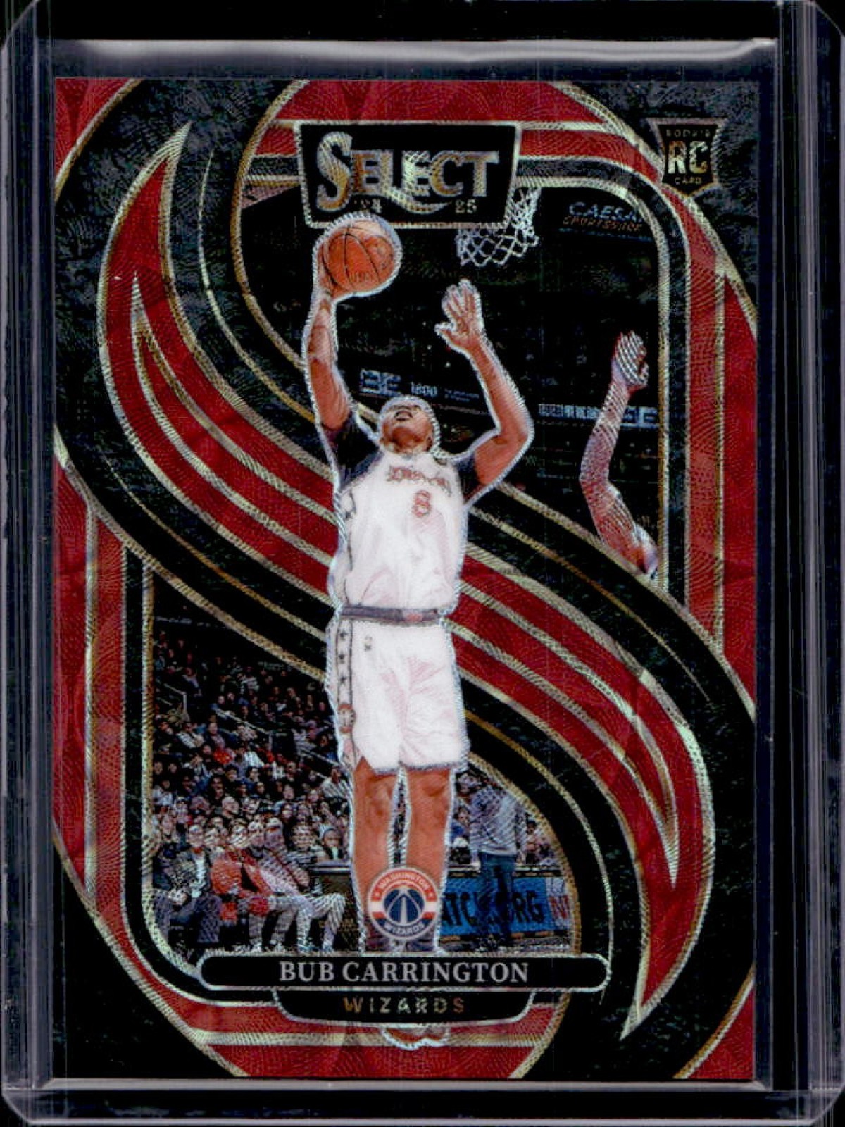 2024-25 Select Bub Carrington Premier RC Red Scope Prizm #88/249 Wizards