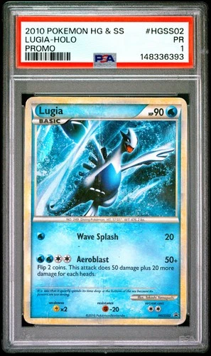 2010 POKEMON HEARTGOLD & SOULSILVER PROMO #HGSS02 LUGIA-HOLO PSA 1