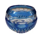 New ListingFaberge Votive Nadya Candle Holder Cobalt Blue Crystal Signed Art Glass